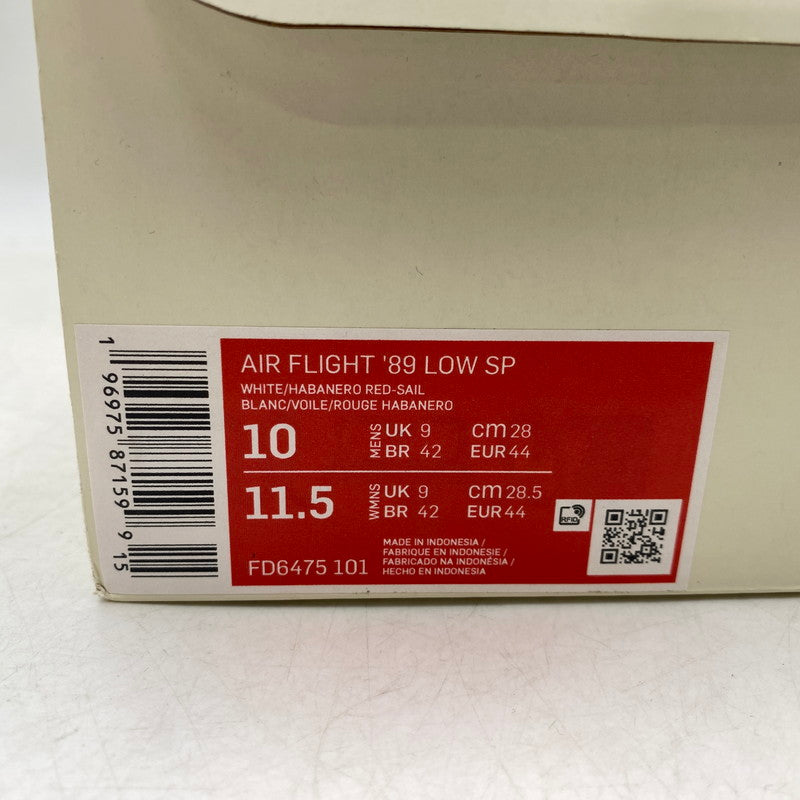 【中古品】【メンズ】 NIKE ナイキ×STUSSY ステューシー FD6475-101 AIR FLIGHT エアフライト 89 LOW ロウ SP スニーカー シューズ 靴 160-260921-ya-14-izu サイズ：28cm カラー：WHITE/HABANERO RED-SAIL 万代Net店