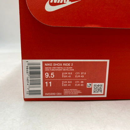 【中古美品】【メンズ】 NIKE ナイキ IM5999-084 SHOX RIDE ショックス ライド 2 スニーカー シューズ 靴 160-260921-ya-12-izu サイズ：27.5cm カラー：SMOKE GREY/METALLIC SILVER 万代Net店