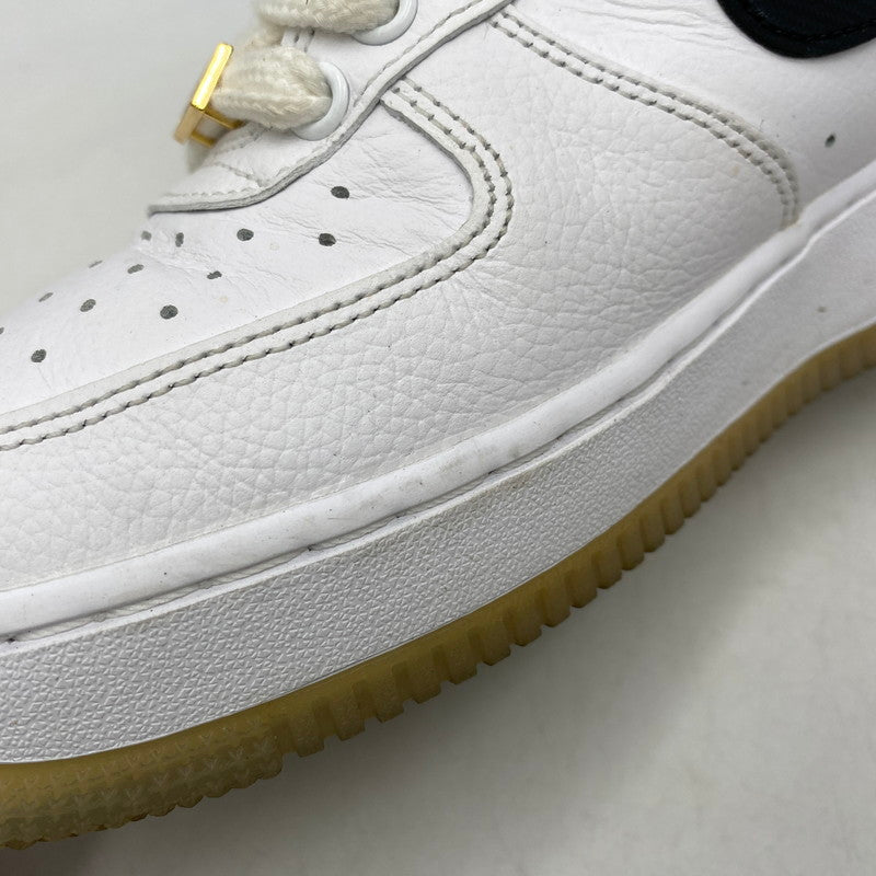 【中古品】【メンズ】 NIKE ナイキ DX2305-100 AIR FORCE 1 LOW BRONX ORIGINS エア フォース 1 ロー ブロンクス オリジンズ スニーカー 靴 160-260921-kh-01-izu サイズ：27.5 カラー：WHITE/BLACK-METALLIC GOLD-COCONUT MILK 万代Net店