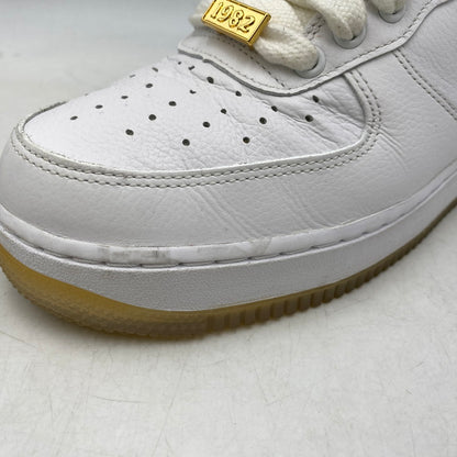 【中古品】【メンズ】 NIKE ナイキ DX2305-100 AIR FORCE 1 LOW BRONX ORIGINS エア フォース 1 ロー ブロンクス オリジンズ スニーカー 靴 160-260921-kh-01-izu サイズ：27.5 カラー：WHITE/BLACK-METALLIC GOLD-COCONUT MILK 万代Net店