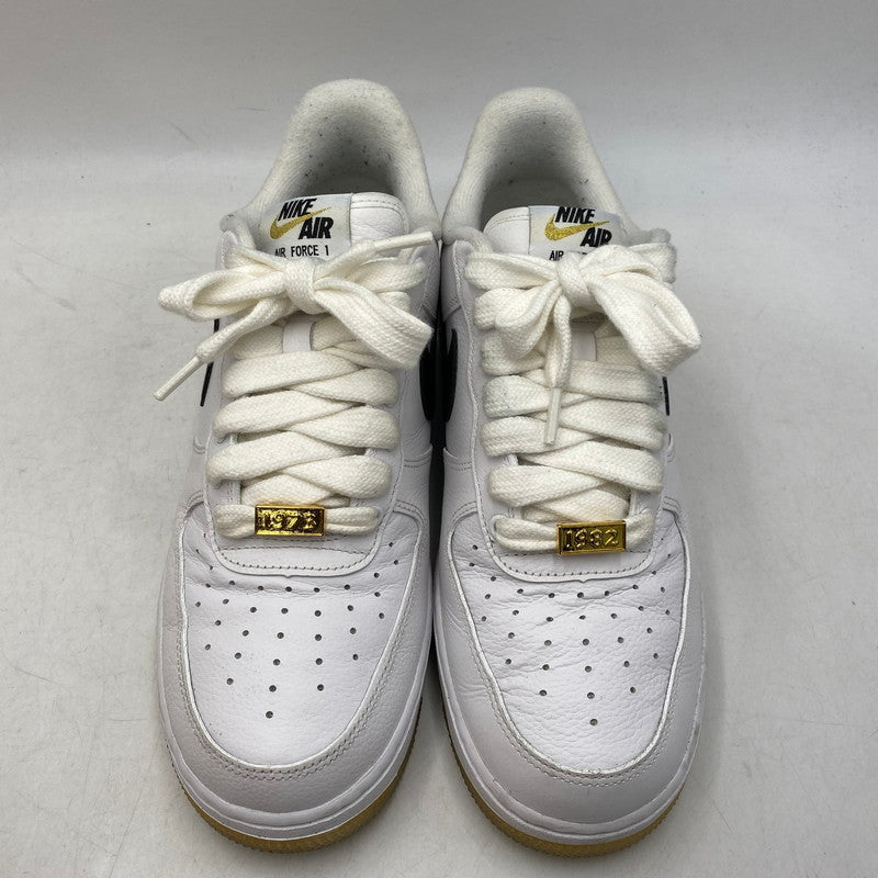 【中古品】【メンズ】 NIKE ナイキ DX2305-100 AIR FORCE 1 LOW BRONX ORIGINS エア フォース 1 ロー ブロンクス オリジンズ スニーカー 靴 160-260921-kh-01-izu サイズ：27.5 カラー：WHITE/BLACK-METALLIC GOLD-COCONUT MILK 万代Net店