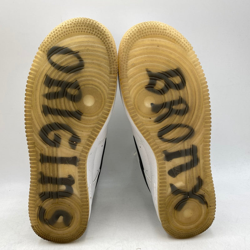 【中古品】【メンズ】 NIKE ナイキ DX2305-100 AIR FORCE 1 LOW BRONX ORIGINS エア フォース 1 ロー ブロンクス オリジンズ スニーカー 靴 160-260921-kh-01-izu サイズ：27.5 カラー：WHITE/BLACK-METALLIC GOLD-COCONUT MILK 万代Net店