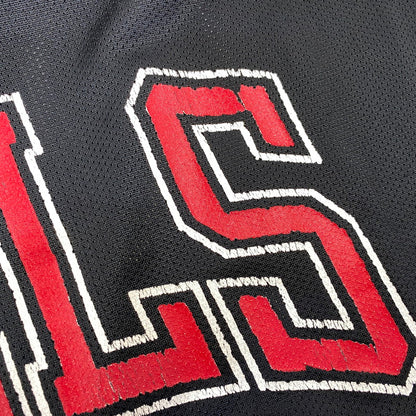 【中古品】【メンズ】 CHAMPION チャンピオン 90S CHICAGO BULLS MICHAEL JORDAN GAME SHIRT シカゴ ブルズ マイケル ジョーダン ゲーム シャツ トップス タンクトップ 146-260928-cs-05-izu サイズ：44 カラー：ブラック 万代Net店