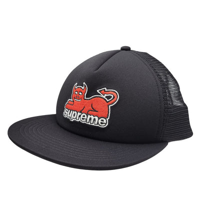 【中古品】【メンズ/レディース】 Supreme シュプリーム × TOY MACHINE トイ マシーン MESH BACK 5-PANEL CAP メッシュ バック 5パネル キャップ 帽子 185-260928-ay-11-izu サイズ：F カラー：ブラック 万代Net店