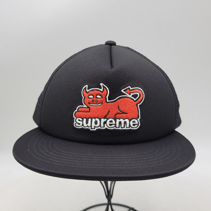 【中古品】【メンズ/レディース】 Supreme シュプリーム × TOY MACHINE トイ マシーン MESH BACK 5-PANEL CAP メッシュ バック 5パネル キャップ 帽子 185-260928-ay-11-izu サイズ：F カラー：ブラック 万代Net店
