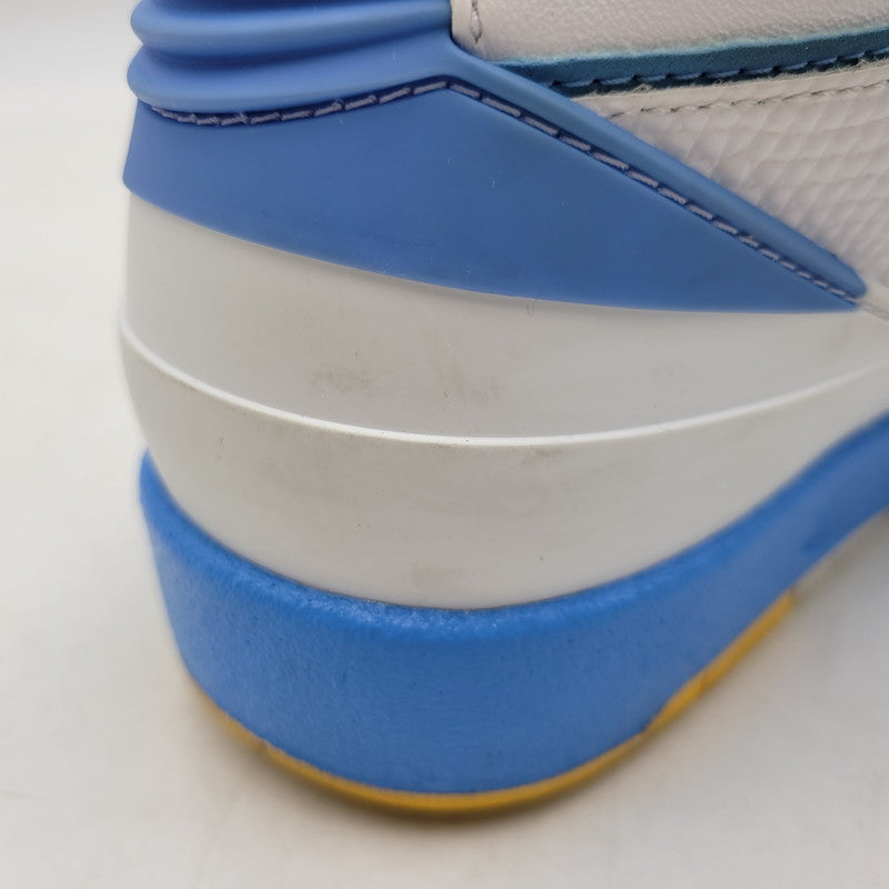 【中古品】【メンズ】 NIKE ナイキ AIR JORDAN 2 RETRO 385475-122 エアジョーダン 2 レトロ スニーカー 靴 160-260924-as-12-izu サイズ：27cm カラー：WHITE/VARSITY MAIZE/UNIVERSITY BLUE 万代Net店