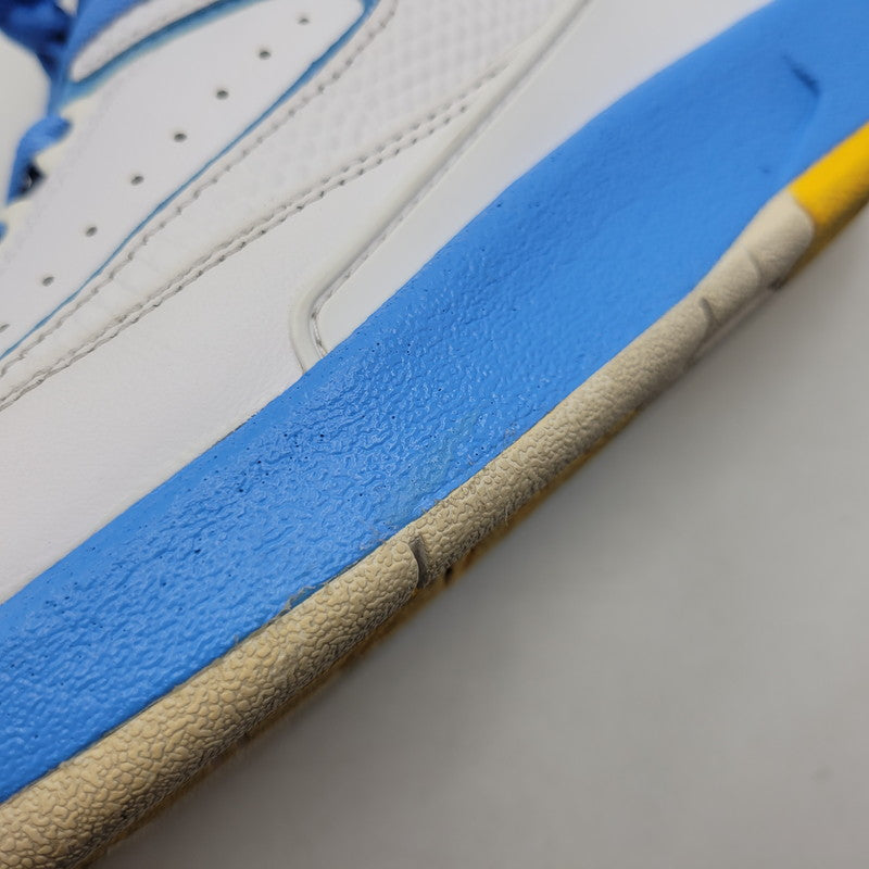 【中古品】【メンズ】 NIKE ナイキ AIR JORDAN 2 RETRO 385475-122 エアジョーダン 2 レトロ スニーカー 靴 160-260924-as-12-izu サイズ：27cm カラー：WHITE/VARSITY MAIZE/UNIVERSITY BLUE 万代Net店