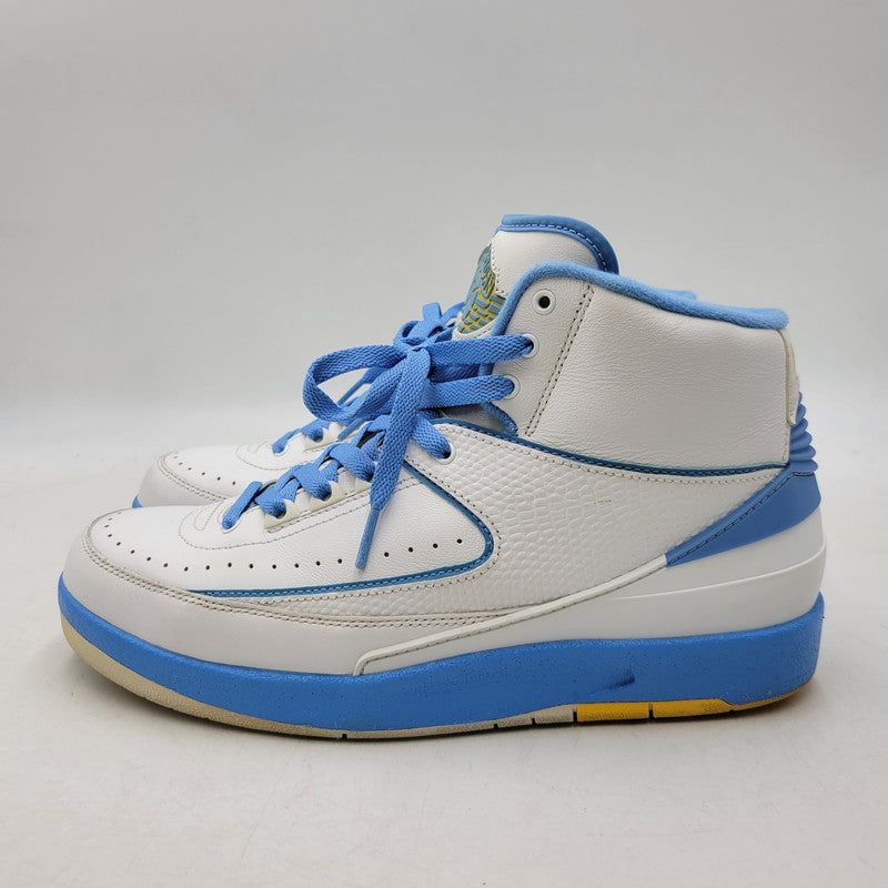 【中古品】【メンズ】 NIKE ナイキ AIR JORDAN 2 RETRO 385475-122 エアジョーダン 2 レトロ スニーカー 靴 160-260924-as-12-izu サイズ：27cm カラー：WHITE/VARSITY MAIZE/UNIVERSITY BLUE 万代Net店