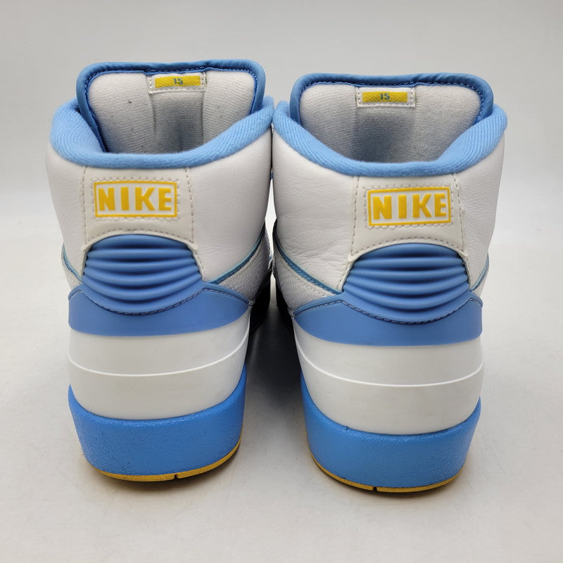 【中古品】【メンズ】 NIKE ナイキ AIR JORDAN 2 RETRO 385475-122 エアジョーダン 2 レトロ スニーカー 靴 160-260924-as-12-izu サイズ：27cm カラー：WHITE/VARSITY MAIZE/UNIVERSITY BLUE 万代Net店