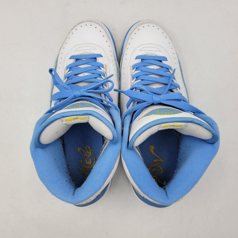 【中古品】【メンズ】 NIKE ナイキ AIR JORDAN 2 RETRO 385475-122 エアジョーダン 2 レトロ スニーカー 靴 160-260924-as-12-izu サイズ：27cm カラー：WHITE/VARSITY MAIZE/UNIVERSITY BLUE 万代Net店