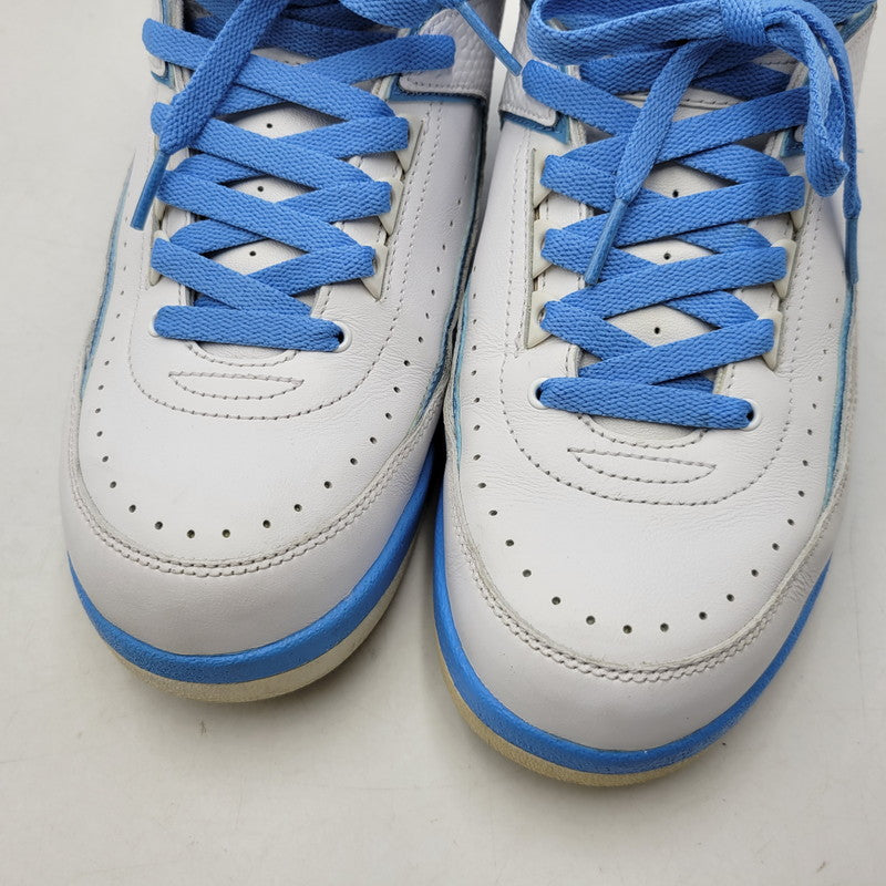 【中古品】【メンズ】 NIKE ナイキ AIR JORDAN 2 RETRO 385475-122 エアジョーダン 2 レトロ スニーカー 靴 160-260924-as-12-izu サイズ：27cm カラー：WHITE/VARSITY MAIZE/UNIVERSITY BLUE 万代Net店