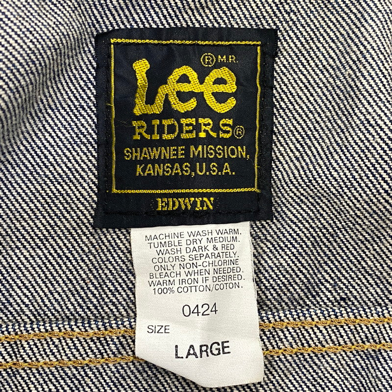 【中古品】【メンズ】 LEE リー 0424 00’S DENIM JACKET デニム ジャケット アウター 146-260926-cs-13-izu サイズ：L カラー：インディゴ 万代Net店