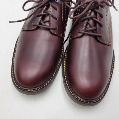 【中古美品】【メンズ】 Clarks クラークス UNELOTT PLAIN アンエロットプレイン シューズ 靴 164-260924-as-16-izu サイズ：UK7 カラー：バーガンディー 万代Net店