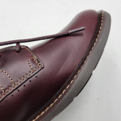 【中古美品】【メンズ】 Clarks クラークス UNELOTT PLAIN アンエロットプレイン シューズ 靴 164-260924-as-16-izu サイズ：UK7 カラー：バーガンディー 万代Net店
