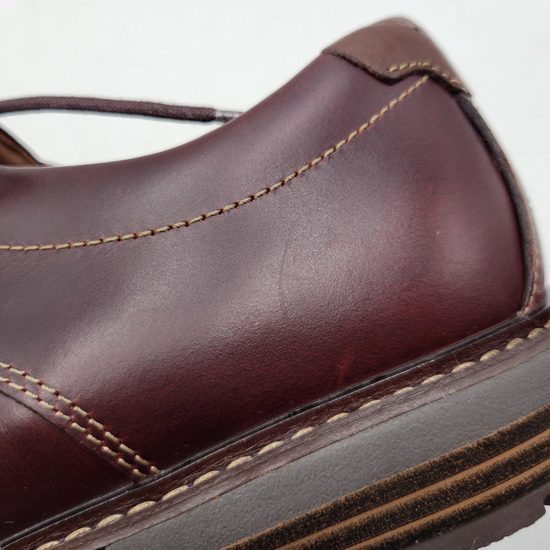 【中古美品】【メンズ】 Clarks クラークス UNELOTT PLAIN アンエロットプレイン シューズ 靴 164-260924-as-16-izu サイズ：UK7 カラー：バーガンディー 万代Net店
