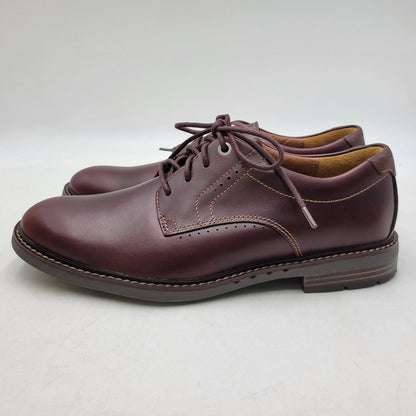 【中古美品】【メンズ】 Clarks クラークス UNELOTT PLAIN アンエロットプレイン シューズ 靴 164-260924-as-16-izu サイズ：UK7 カラー：バーガンディー 万代Net店