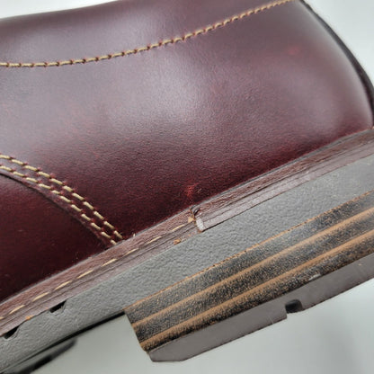 【中古美品】【メンズ】 Clarks クラークス UNELOTT PLAIN アンエロットプレイン シューズ 靴 164-260924-as-16-izu サイズ：UK7 カラー：バーガンディー 万代Net店