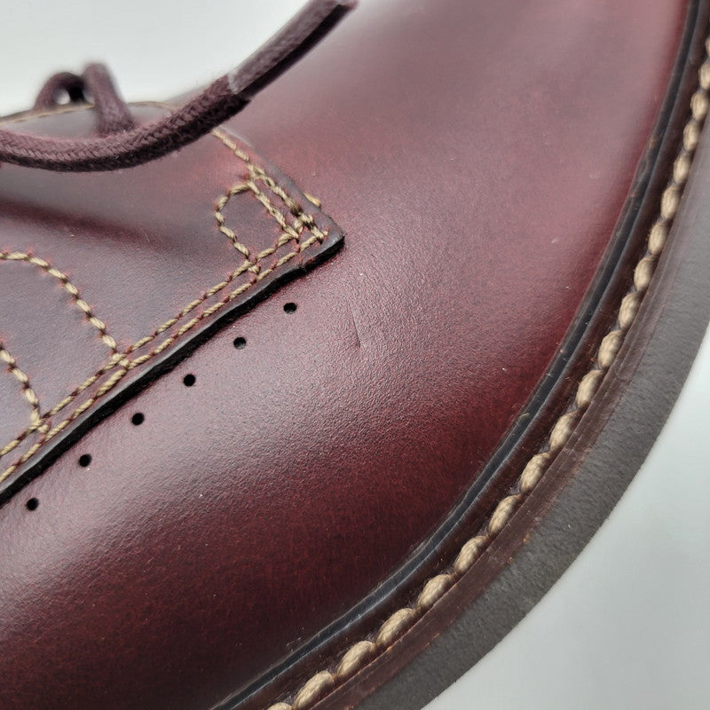 【中古美品】【メンズ】 Clarks クラークス UNELOTT PLAIN アンエロットプレイン シューズ 靴 164-260924-as-16-izu サイズ：UK7 カラー：バーガンディー 万代Net店