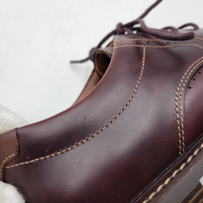 【中古美品】【メンズ】 Clarks クラークス UNELOTT PLAIN アンエロットプレイン シューズ 靴 164-260924-as-16-izu サイズ：UK7 カラー：バーガンディー 万代Net店