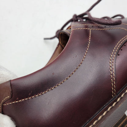 【中古美品】【メンズ】 Clarks クラークス UNELOTT PLAIN アンエロットプレイン シューズ 靴 164-260924-as-16-izu サイズ：UK7 カラー：バーガンディー 万代Net店