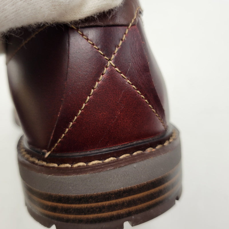 【中古美品】【メンズ】 Clarks クラークス UNELOTT PLAIN アンエロットプレイン シューズ 靴 164-260924-as-16-izu サイズ：UK7 カラー：バーガンディー 万代Net店