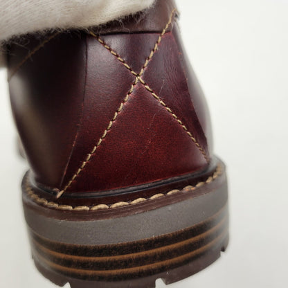 【中古美品】【メンズ】 Clarks クラークス UNELOTT PLAIN アンエロットプレイン シューズ 靴 164-260924-as-16-izu サイズ：UK7 カラー：バーガンディー 万代Net店