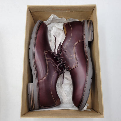 【中古美品】【メンズ】 Clarks クラークス UNELOTT PLAIN アンエロットプレイン シューズ 靴 164-260924-as-16-izu サイズ：UK7 カラー：バーガンディー 万代Net店
