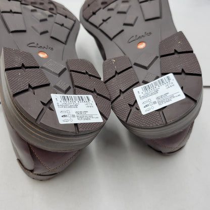 【中古美品】【メンズ】 Clarks クラークス UNELOTT PLAIN アンエロットプレイン シューズ 靴 164-260924-as-16-izu サイズ：UK7 カラー：バーガンディー 万代Net店