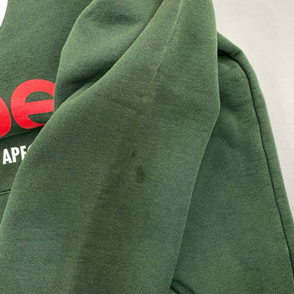 【中古品】【メンズ】 A BATHING APE -AAPE- アベイシングエイプ エーエイプ HOODED SWEATSHIRT フーデッド スウェットシャツ パーカー トップス 142-260926-kh-03-izu サイズ：M カラー：グリーン 万代Net店