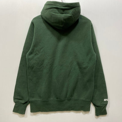 【中古品】【メンズ】 A BATHING APE -AAPE- アベイシングエイプ エーエイプ HOODED SWEATSHIRT フーデッド スウェットシャツ パーカー トップス 142-260926-kh-03-izu サイズ：M カラー：グリーン 万代Net店