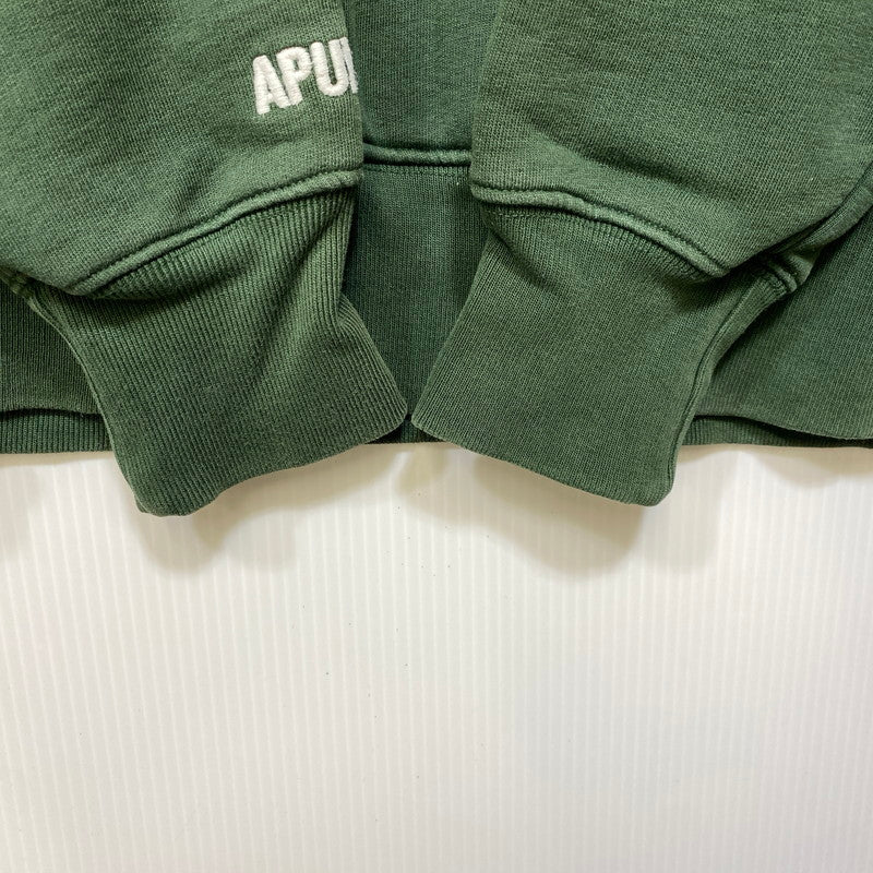【中古品】【メンズ】 A BATHING APE -AAPE- アベイシングエイプ エーエイプ HOODED SWEATSHIRT フーデッド スウェットシャツ パーカー トップス 142-260926-kh-03-izu サイズ：M カラー：グリーン 万代Net店