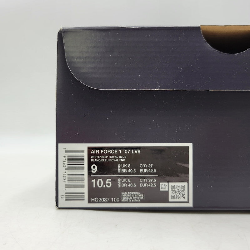 【中古品】【メンズ】 NIKE ナイキ AIR FORCE 1 '07 LV8 HQ2037-100 エア フォース 1 '07 LV8 スニーカー 靴 160-260924-as-10-izu サイズ：27cm カラー：WHITE/DEEP ROYAL BLUE 万代Net店