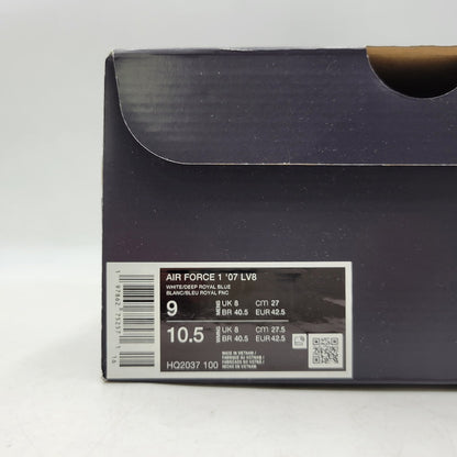【中古品】【メンズ】 NIKE ナイキ AIR FORCE 1 '07 LV8 HQ2037-100 エア フォース 1 '07 LV8 スニーカー 靴 160-260924-as-10-izu サイズ：27cm カラー：WHITE/DEEP ROYAL BLUE 万代Net店