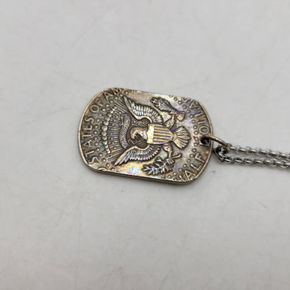 【中古品】【メンズ/レディース】 USED ユーズド ケネディ ハーフダラー 1964 ネックレス ペンダント アクセサリー 192-260928-ay-06-izu カラー：シルバー 万代Net店