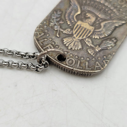 【中古品】【メンズ/レディース】 USED ユーズド ケネディ ハーフダラー 1964 ネックレス ペンダント アクセサリー 192-260928-ay-06-izu カラー：シルバー 万代Net店