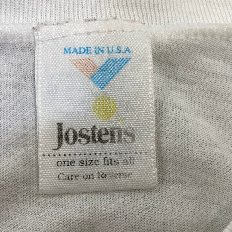 【中古品】【メンズ】 JOSTENS ジャスティンズ USA製 90’S SNOOPY TEE スヌーピー Tシャツ トップス 半袖 146-260928-cs-07-izu サイズ：ONE SIZE カラー：ホワイト 万代Net店