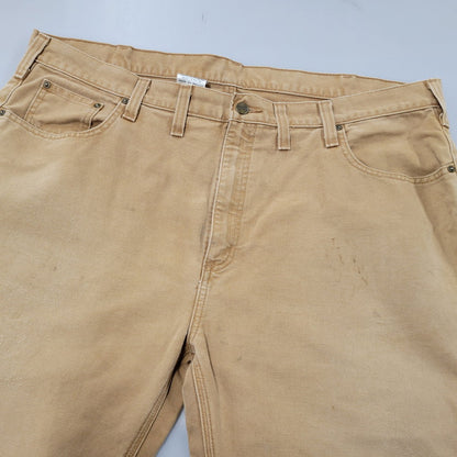 【中古品】【メンズ】 Carhartt カーハート DUCK WORK PANTS 100096-211 ダック ワークパンツ メキシコ製 157-260923-as-11-izu サイズ：44×32 カラー：ブラウン系 万代Net店