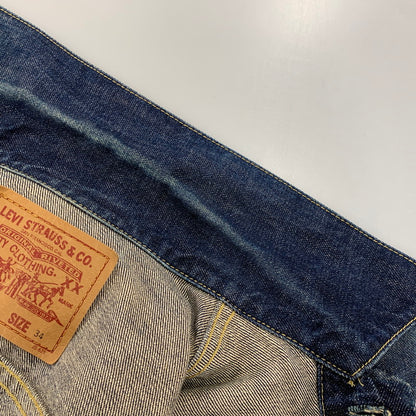 【中古品】【メンズ】 LEVI'S リーバイス 71557-02 DENIM JACKET デニム ジャケット アウター 146-260924-kh-01-izu サイズ：34 カラー：インディゴ 万代Net店