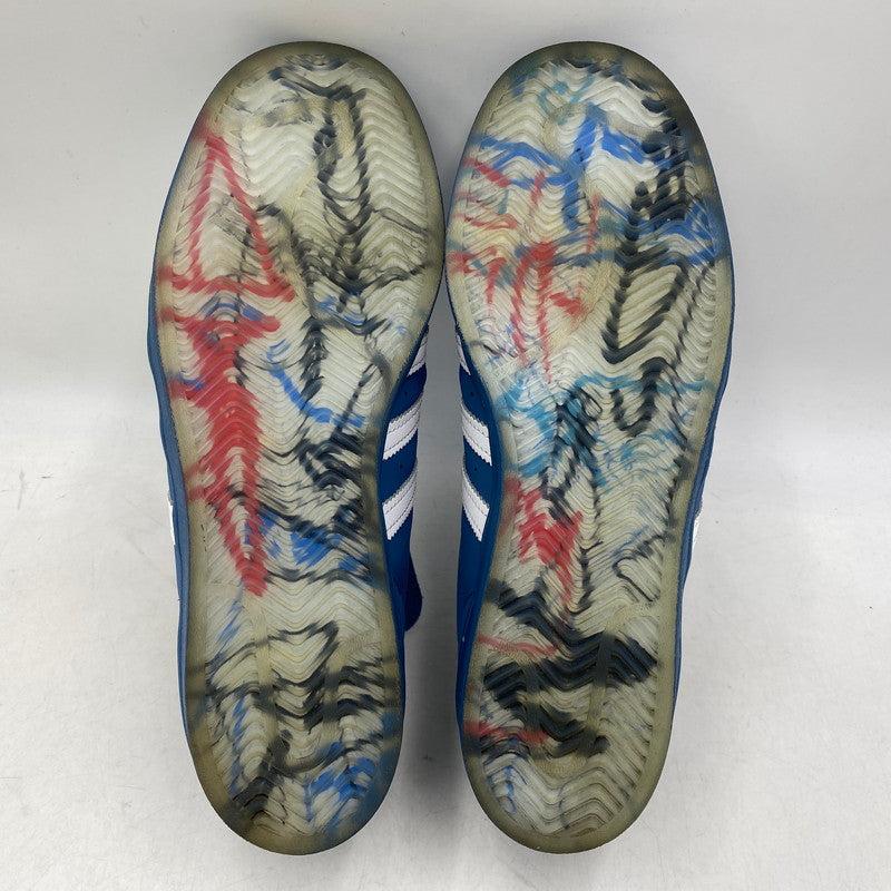 【中古品】【メンズ】 ADIDAS アディダス × KING GNU キング ヌー 常田大希 × ATMOS アトモス H06346 SUPERSTAR スーパースター スニーカー 靴 161-261006-sm-18-izu サイズ：27ｃｍ カラー：ブルー 万代Net店