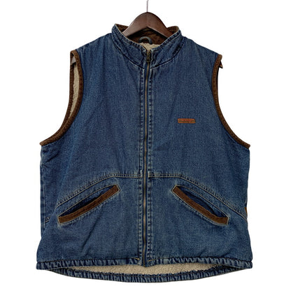 【中古品】【メンズ】 WRANGLER HERO ラングラー ヒーロー BOA LINER DENIM VEST ボア ライナー デニム ベスト ジャケット 146-260924-kh-03-izu サイズ：L カラー：インディゴ 万代Net店