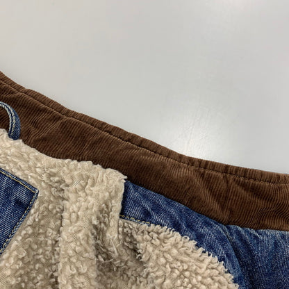 【中古品】【メンズ】 WRANGLER HERO ラングラー ヒーロー BOA LINER DENIM VEST ボア ライナー デニム ベスト ジャケット 146-260924-kh-03-izu サイズ：L カラー：インディゴ 万代Net店