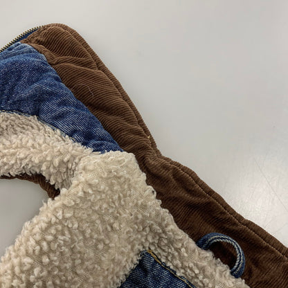 【中古品】【メンズ】 WRANGLER HERO ラングラー ヒーロー BOA LINER DENIM VEST ボア ライナー デニム ベスト ジャケット 146-260924-kh-03-izu サイズ：L カラー：インディゴ 万代Net店