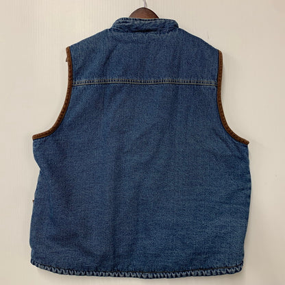 【中古品】【メンズ】 WRANGLER HERO ラングラー ヒーロー BOA LINER DENIM VEST ボア ライナー デニム ベスト ジャケット 146-260924-kh-03-izu サイズ：L カラー：インディゴ 万代Net店