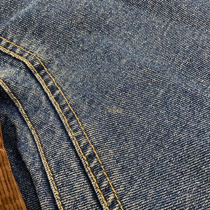 【中古品】【メンズ】 WRANGLER HERO ラングラー ヒーロー BOA LINER DENIM VEST ボア ライナー デニム ベスト ジャケット 146-260924-kh-03-izu サイズ：L カラー：インディゴ 万代Net店