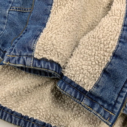 【中古品】【メンズ】 WRANGLER HERO ラングラー ヒーロー BOA LINER DENIM VEST ボア ライナー デニム ベスト ジャケット 146-260924-kh-03-izu サイズ：L カラー：インディゴ 万代Net店