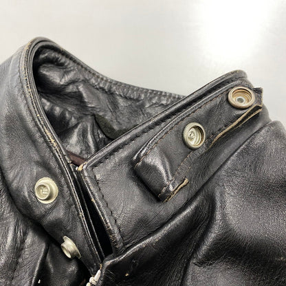 【現状渡し品】【メンズ】 SCHOTT ショット STAND-COLLAR SINGLE RIDER JACKET スタンドカラー シングル ライダース ジャケット アウター 145-260922-kh-04-izu サイズ：38 カラー：ブラック 万代Net店