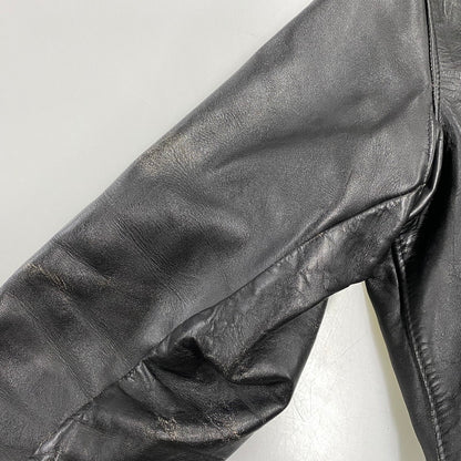 【現状渡し品】【メンズ】 SCHOTT ショット STAND-COLLAR SINGLE RIDER JACKET スタンドカラー シングル ライダース ジャケット アウター 145-260922-kh-04-izu サイズ：38 カラー：ブラック 万代Net店