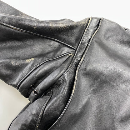 【現状渡し品】【メンズ】 SCHOTT ショット STAND-COLLAR SINGLE RIDER JACKET スタンドカラー シングル ライダース ジャケット アウター 145-260922-kh-04-izu サイズ：38 カラー：ブラック 万代Net店