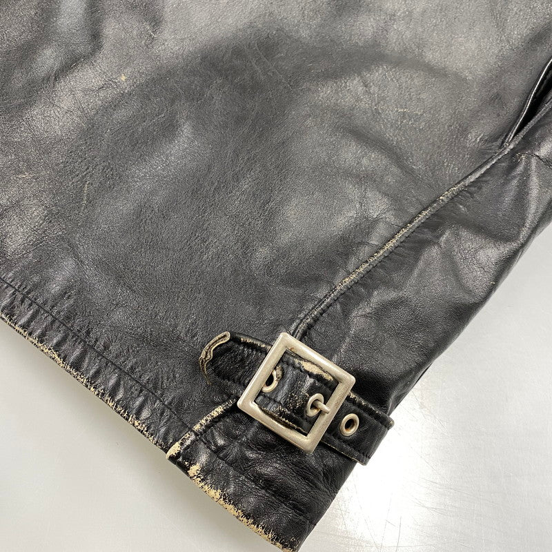【現状渡し品】【メンズ】 SCHOTT ショット STAND-COLLAR SINGLE RIDER JACKET スタンドカラー シングル ライダース ジャケット アウター 145-260922-kh-04-izu サイズ：38 カラー：ブラック 万代Net店