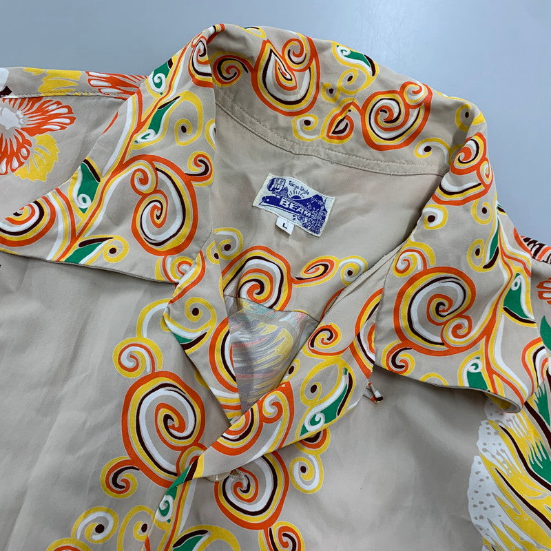 【中古品】【メンズ】 SUNSURF サンサーフ × BEAMS ビームス HIBISCUS ALOHA SHIRT ハイビスカス アロハ シャツ トップス 145-260924-kh-05-izu サイズ：L カラー：マルチ 万代Net店